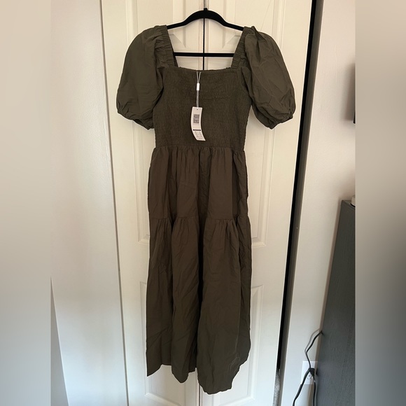 Amazon Dresses Puff Sleeve Midi Dress Poshmark